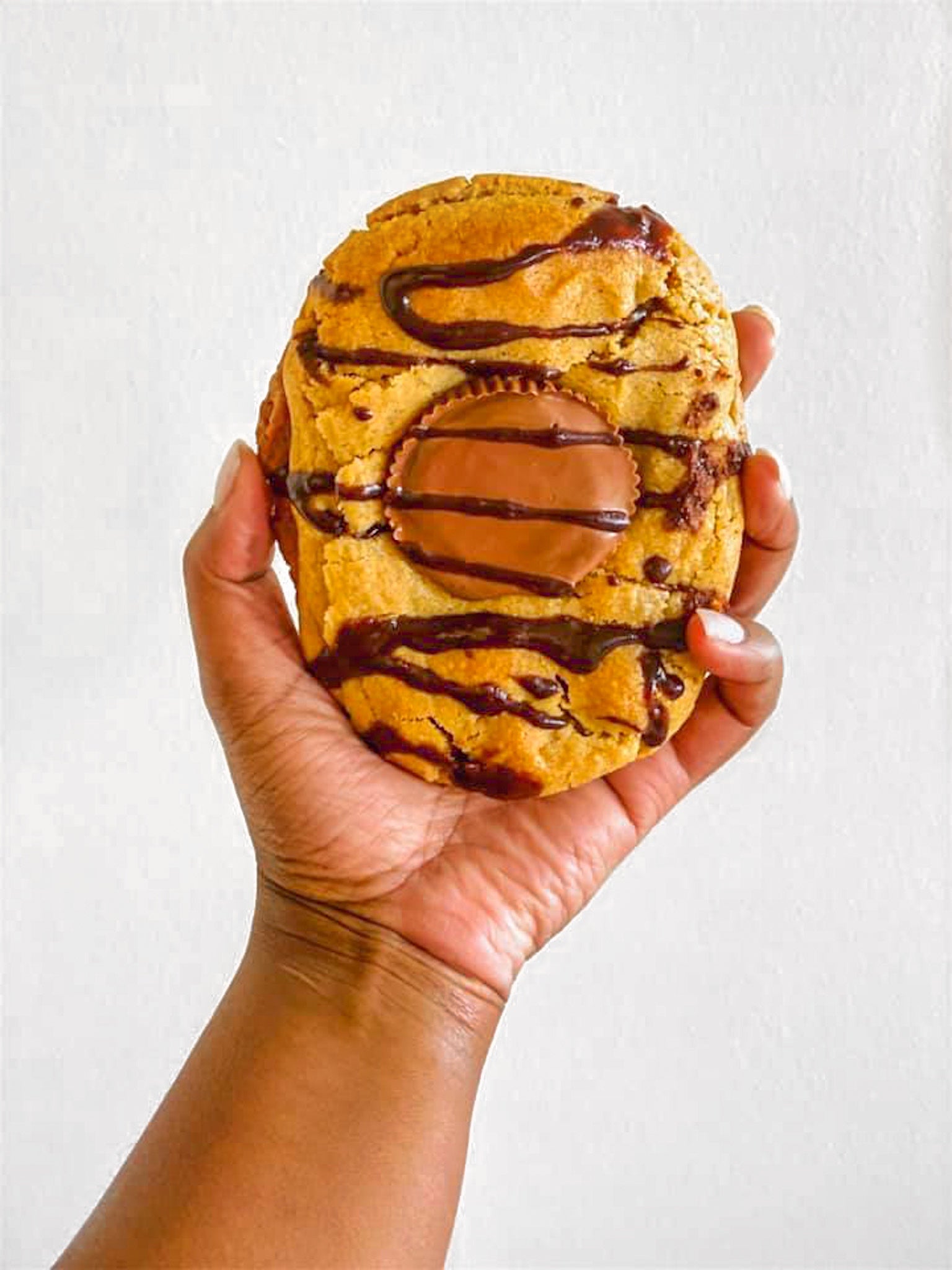 Peanut Butter NYC-style cookie from Basic Batches Bakery